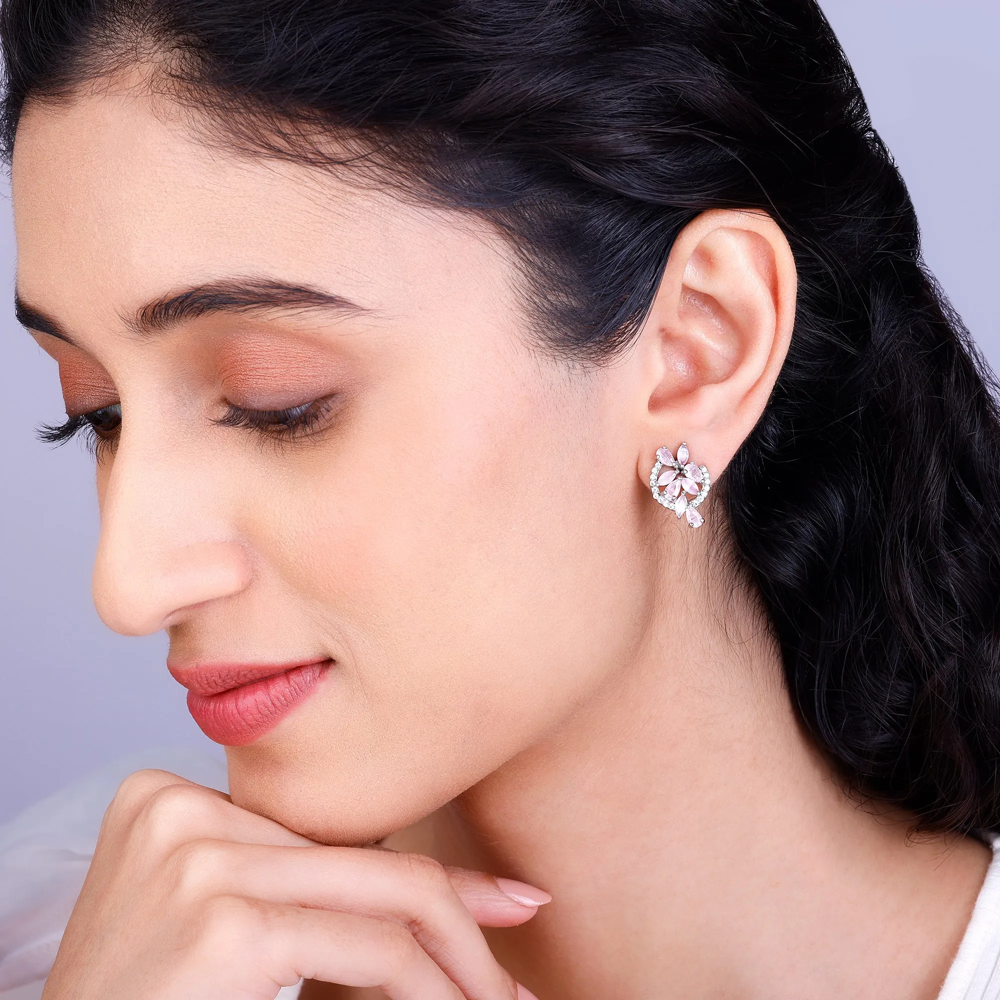 The Pink Periwinkle Earrings Giva