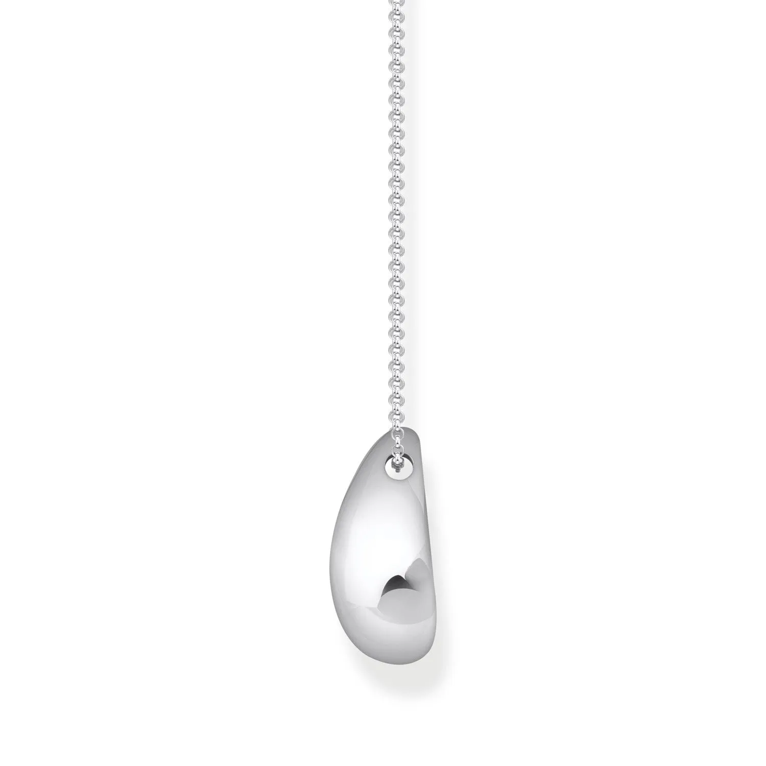 Thomas Sabo Sterling Silver Bold Organic Drop Pendant On 45-50cm Chain Shiels