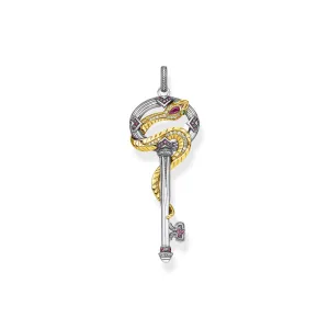 Thomas Sabo Sterling Silver Magic Garden Snake Key Pendant Shiels