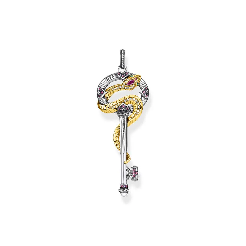 Thomas Sabo Sterling Silver Magic Garden Snake Key Pendant Shiels