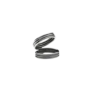 Triple Mini Viper Ring Silver
