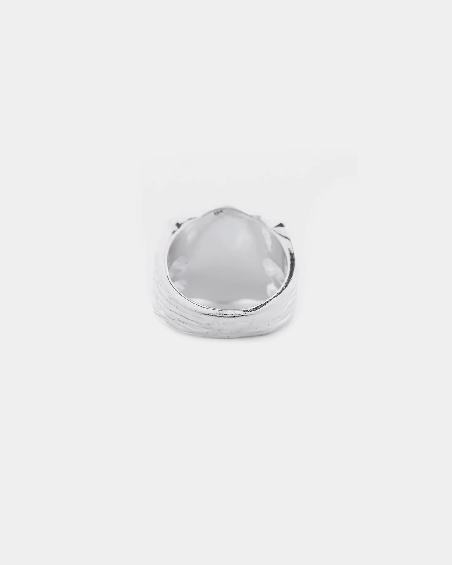 Wild For The Weekend Baller Bear Coin Signet Ring (Medium) Silver