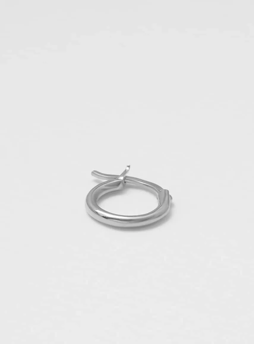 Wire Shiny Silver 10 mm Hoop