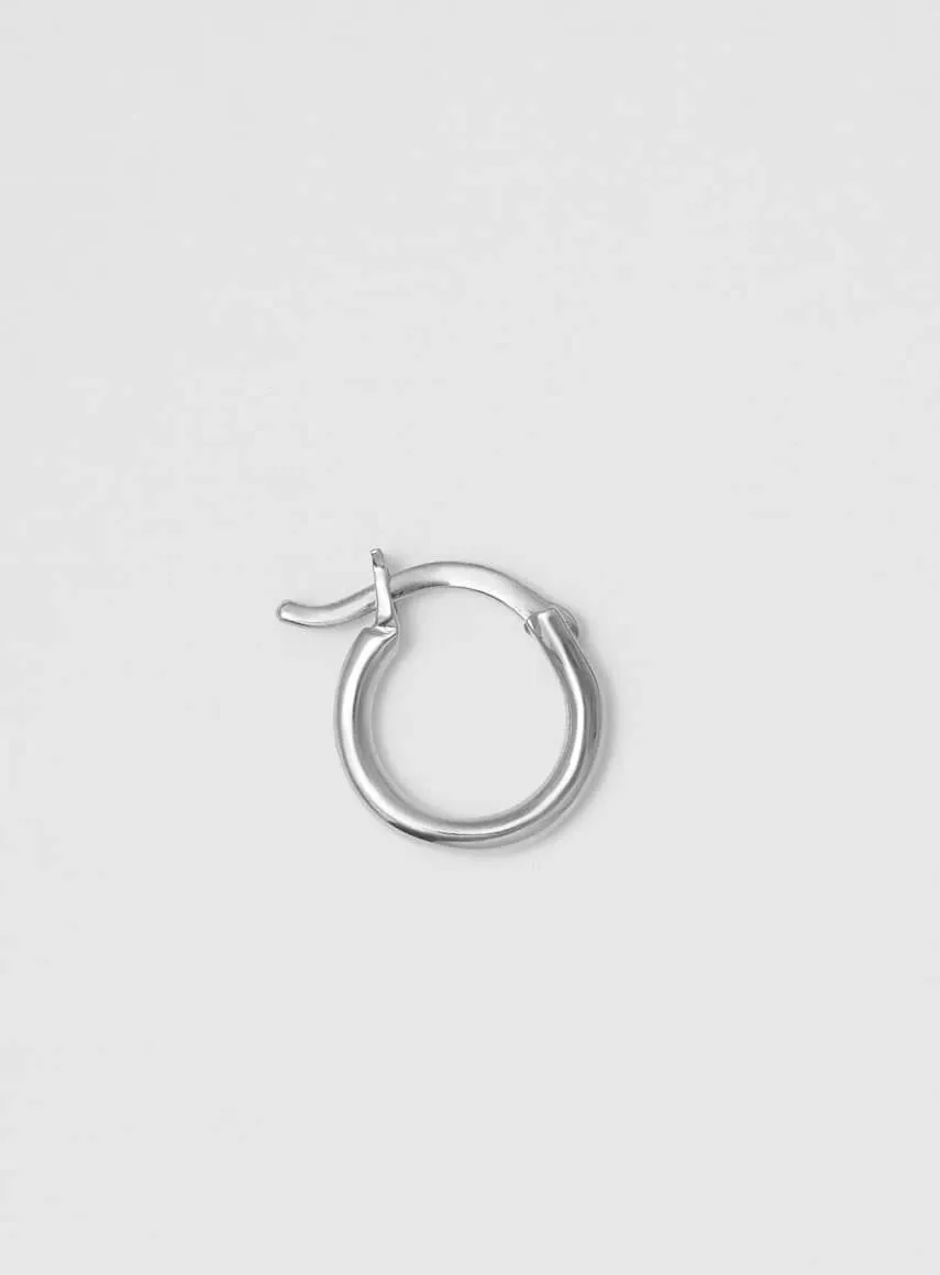 Wire Shiny Silver 10 mm Hoop
